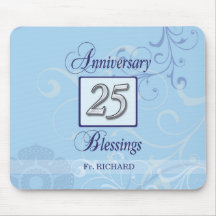 25 años en azul y plata