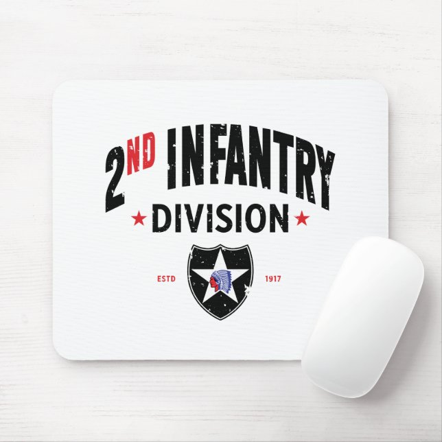 Alfombrilla De Ratón 2.ª División de Infantería "Indianhead" (Con ratón)