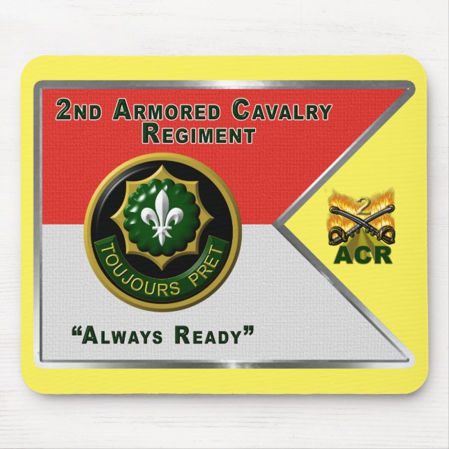Alfombrilla De Ratón 2.º Guidón del Regimiento de Caballería Armado (Frente)