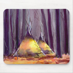 Alfombrilla De Ratón 2 TIPIS en el BOSQUE de SHARON SHARPE