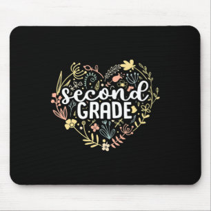 Alfombrilla De Ratón 2do Segundo Grado Corazón Floral Ck Para Maestra D