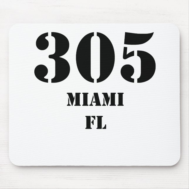 Alfombrilla De Ratón 305 Miami FL (Frente)