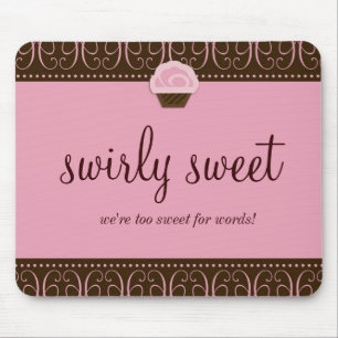 Alfombrilla De Ratón 311-Swirly Mousepad rosado dulce