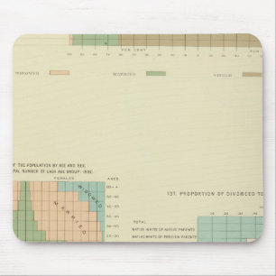 Alfombrilla De Ratón 32 Condición conyugal, divorciada en 1890