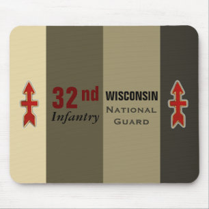 Alfombrilla De Ratón 32do Guardia Nacional de Wisconsin de la