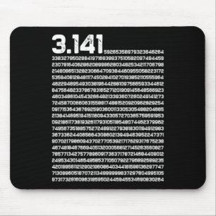 Alfombrilla De Ratón 3.14 Pi Day Matemáticas Número Irracional Pi