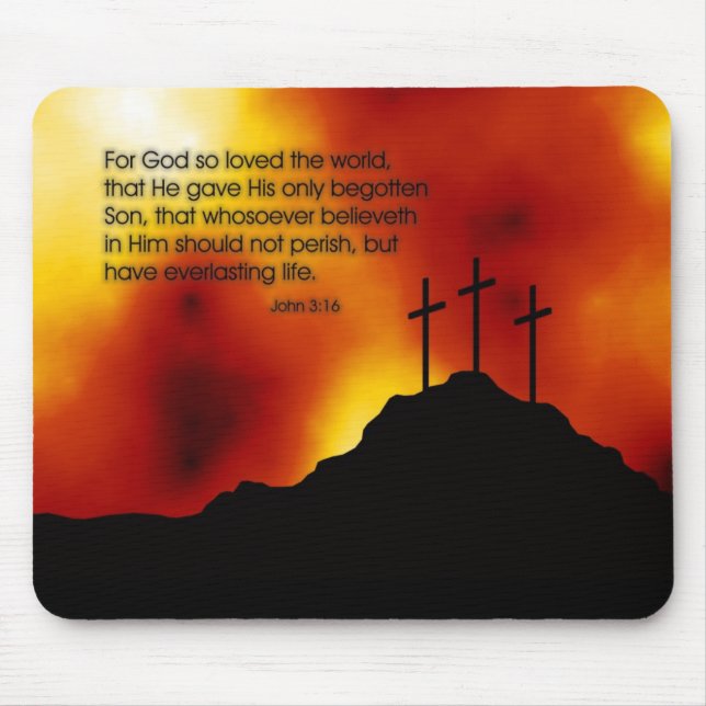 Alfombrilla De Ratón 3:16 de Juan - mousepad (Frente)