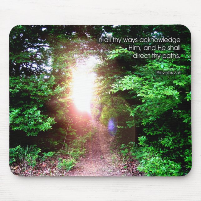 Alfombrilla De Ratón 3:6 de los proverbios - Mousepad (Frente)