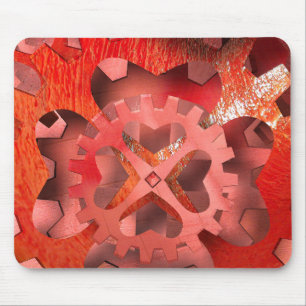 Alfombrilla De Ratón 3.D lomo de engranajes