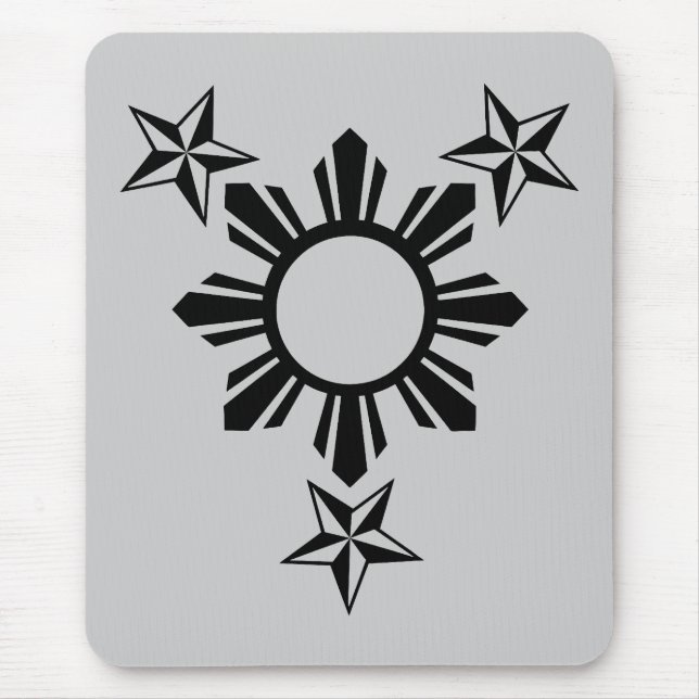 Alfombrilla De Ratón 3 estrellas y Sun (Frente)