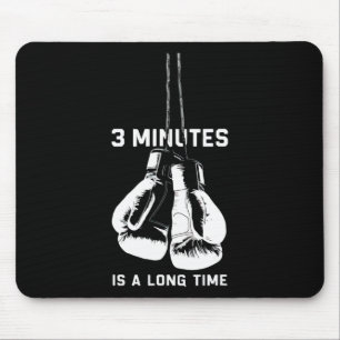 Alfombrilla De Ratón 3 Minutos Es Mucho Tiempo Boxeo Kickboxing Diverti