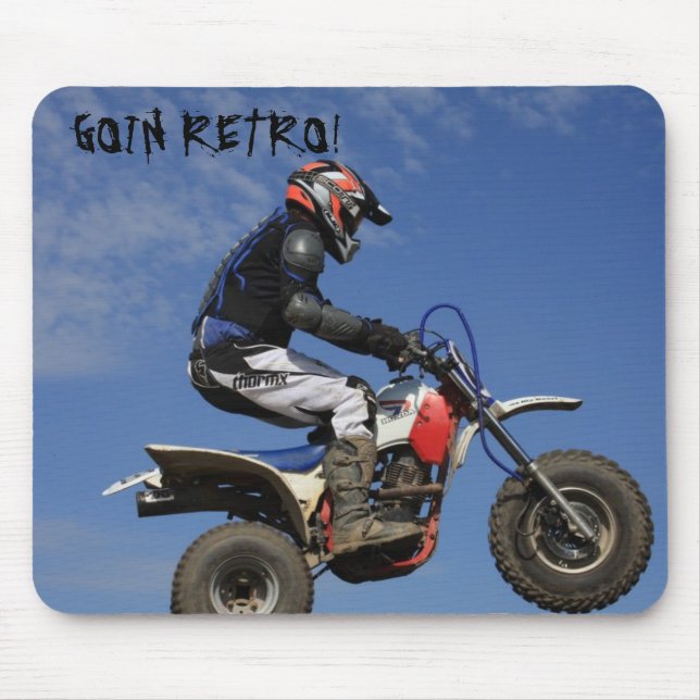 Alfombrilla De Ratón ¡3 policía motorizado, GOIN RETRO! (Frente)
