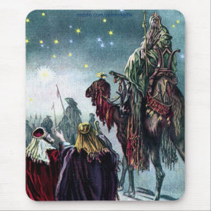 Alfombrilla De Ratón 3 Reyes y estrella de Belén