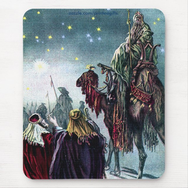 Alfombrilla De Ratón 3 Reyes y estrella de Belén (Frente)