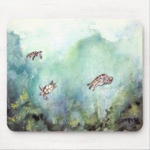 Alfombrilla De Ratón 3_sea_turtles_painting
