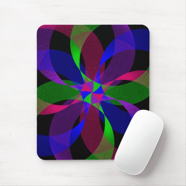 Alfombrilla De Ratón 3D 2D Hybrid Geometric Mouse Pad (Con ratón)