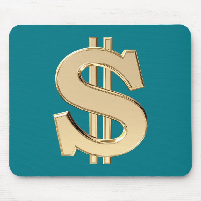 Alfombrilla De Ratón 3D dollar sign (Frente)