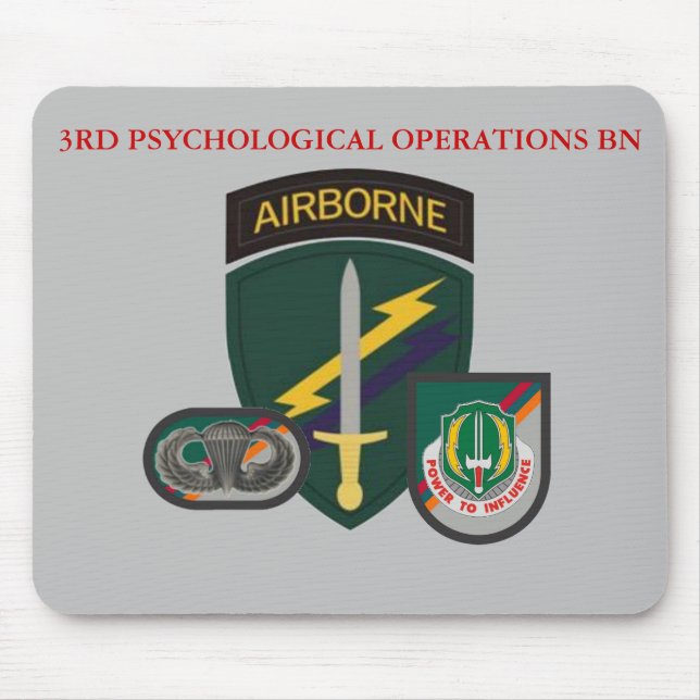 Alfombrilla De Ratón 3ro BATALLÓN MOUSEPAD de las OPERACIONES (Frente)