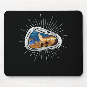 Alfombrilla De Ratón 40.Senderismo Carabiner Paisaje Carabiner Lan