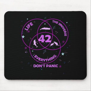 Alfombrilla De Ratón 42 Respuesta a la vida universo todo 
