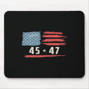 Alfombrilla De Ratón 45 47 Presidente de Trump: bandera estadounidense