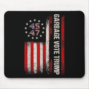 Alfombrilla De Ratón 45 47 Trump 2024 Elección Bandera Americana Garge 