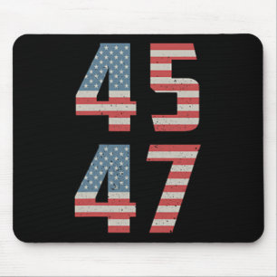 Alfombrilla De Ratón 45 47 Trump Vintage Retro Estados Unidos Bandera 2