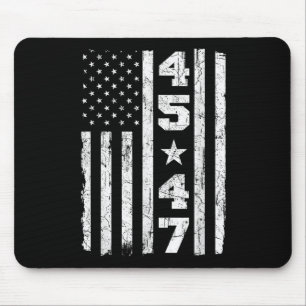 Alfombrilla De Ratón 45 47 Trump Viste Bandera Estadounidense 2025 Pres