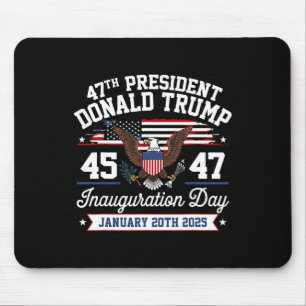 Alfombrilla De Ratón 47.º Presidente Trump Feliz Inauguración 2025 P