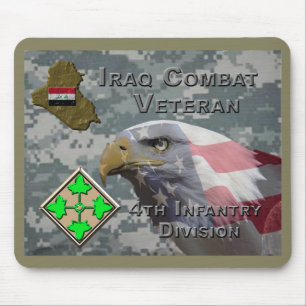 Alfombrilla De Ratón 4.ª Infantería Div Iraq Combat Veteran