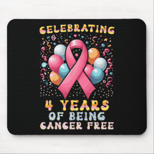 Alfombrilla De Ratón 4 Años De Ser Cáncer De Mama Libre De Cáncer
