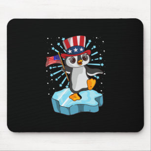 Alfombrilla De Ratón 4 De Julio De 2021 Pingüino