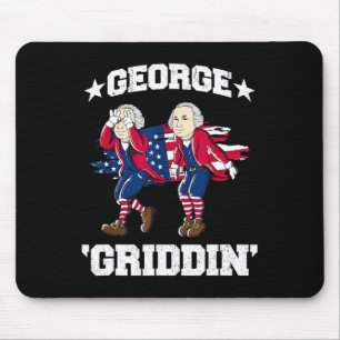 Alfombrilla De Ratón 4 de julio George Washington Griddy George Griddi