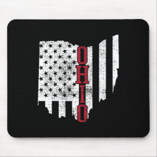 Alfombrilla De Ratón 4 De Julio Ohio Estados Unidos Bandera Estados Vin