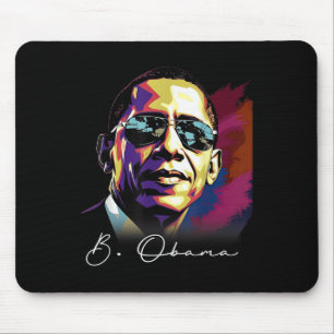 Alfombrilla De Ratón 4 De Julio Retrato Del Presidente Barack Obama