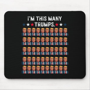 Alfombrilla De Ratón 50° cumpleaños soy esta cantidad de Trump