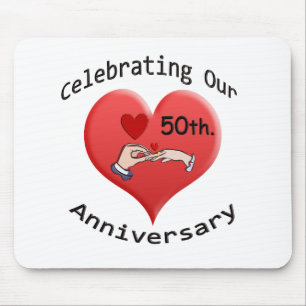 Alfombrilla De Ratón 50.o. Aniversario de boda