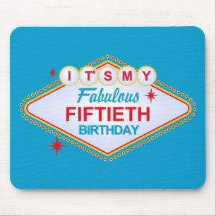 Alfombrilla De Ratón 50.o cumpleaños de Las Vegas