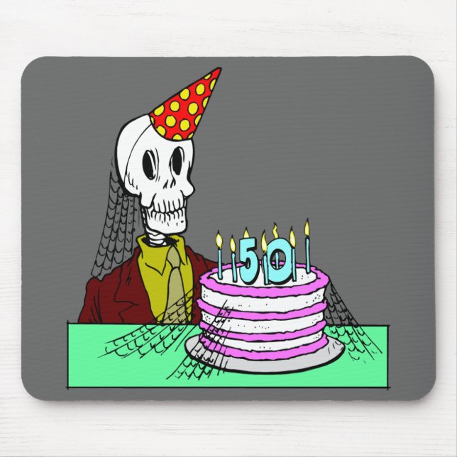 Alfombrilla De Ratón 50.o Cumpleaños Mousepad (Frente)