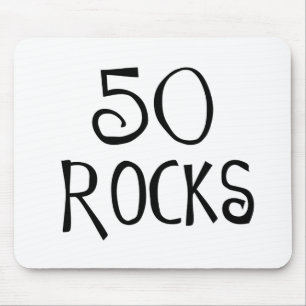 Alfombrilla De Ratón 50.os regalos de cumpleaños, 50 ROCAS