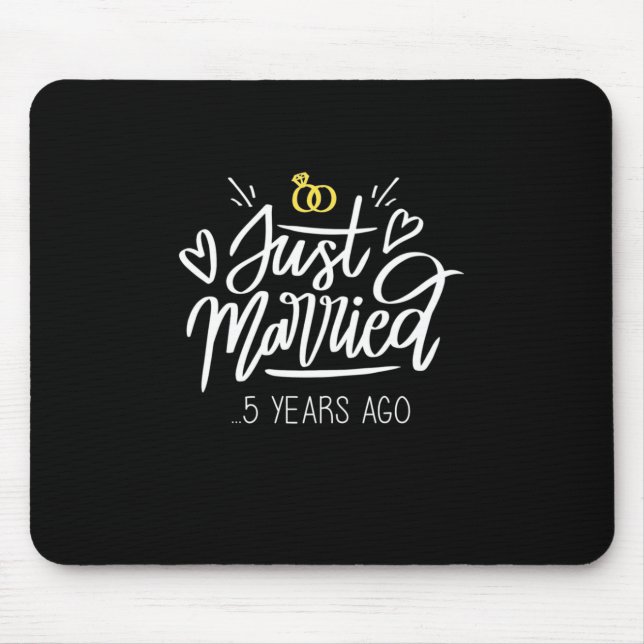 Alfombrilla De Ratón 5.º Aniversario Boda (Frente)