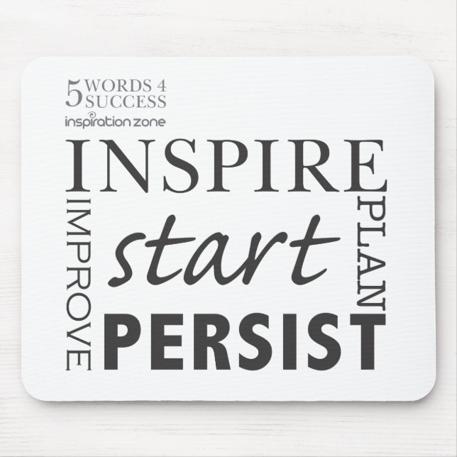 Alfombrilla De Ratón 5 éxito de las palabras 4 (Frente)