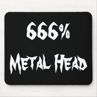 Alfombrilla De Ratón 666% de cabeza Metalizado
