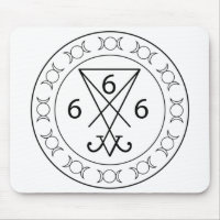 666 Lucifers sigil Black