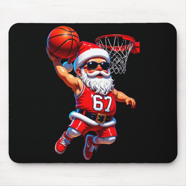 Alfombrilla De Ratón 67 Basketball Santa Six Seven Meme Christmas Srt M (Frente)