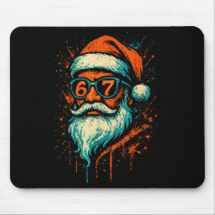 Alfombrilla De Ratón 67 Cara de Santa de Navidad 6 7 Meme Seis Siete Ad