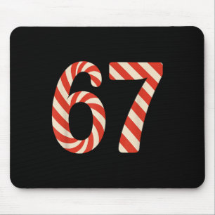 Alfombrilla De Ratón 67 Caramelo de Navidad 6 7 Meme Fiesta Gen Alpha S