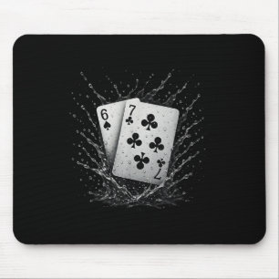 Alfombrilla De Ratón 67 Cartas de Juego Seis Siete Meme Juego de Cartas