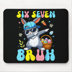 Alfombrilla De Ratón 67 Conejo de Pascua Seis Siete Bruh Bunny con Dabb