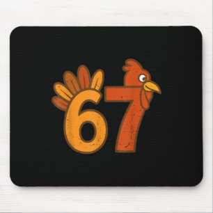 Alfombrilla De Ratón 67 Día de Acción de Gracias Matemáticas Pavo Diver